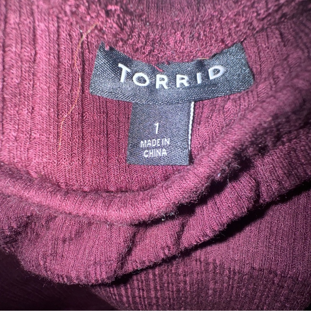 Torrid Deep Purple Ruffle Blouse - Picture 6 of 7